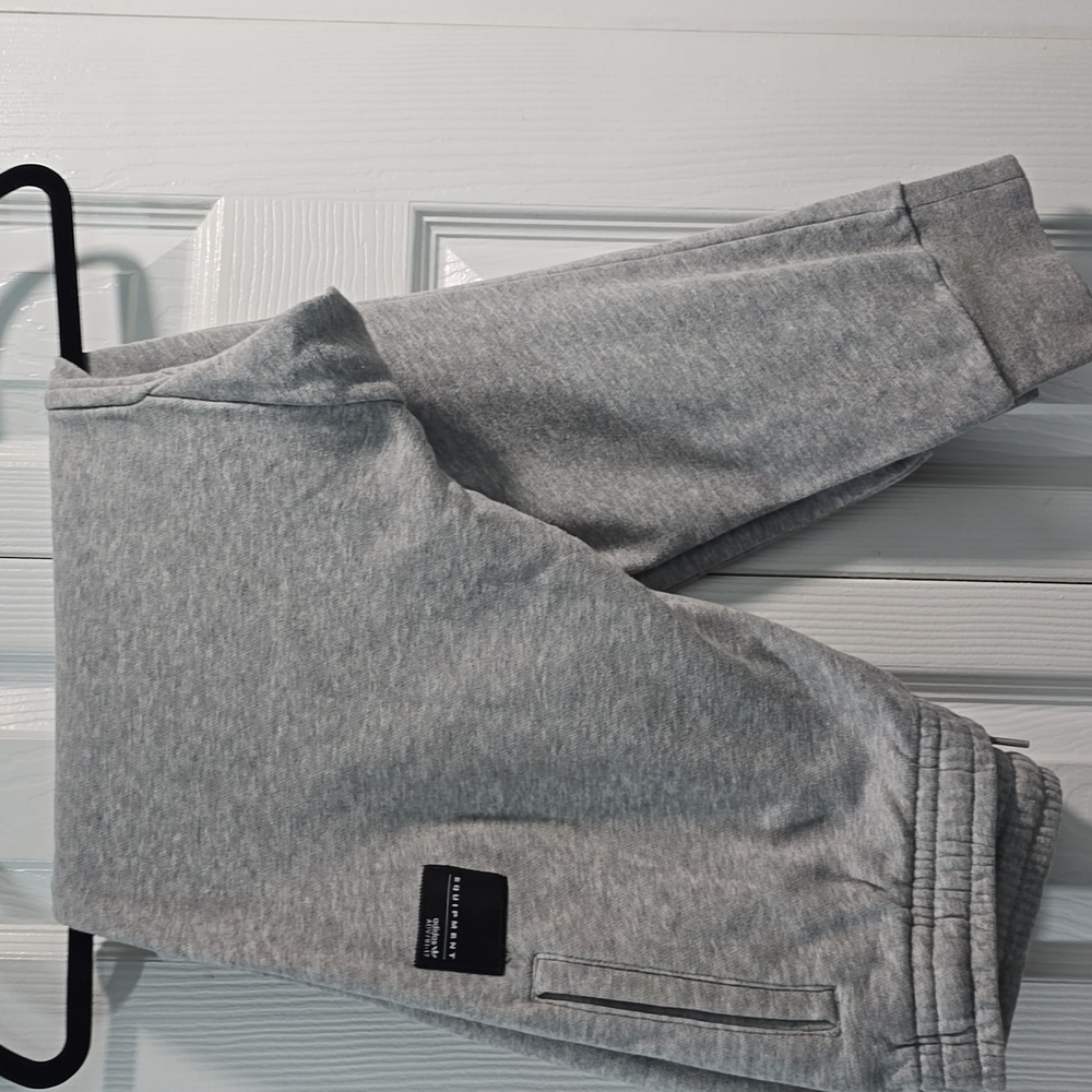Kids Adidas Gray Equipment Sweatpants